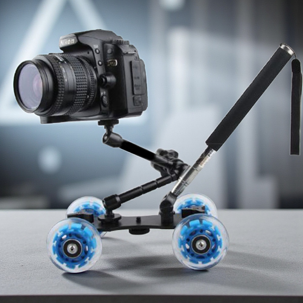Gambar produk Dolly Slider Kamera DSLR dengan Magic Arm dan Monopod - VX-103