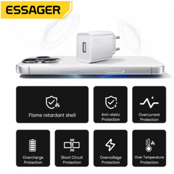 Gambar produk ESSAGER Kepala Charger USB Fast Charging PD 10W - ES-CD51