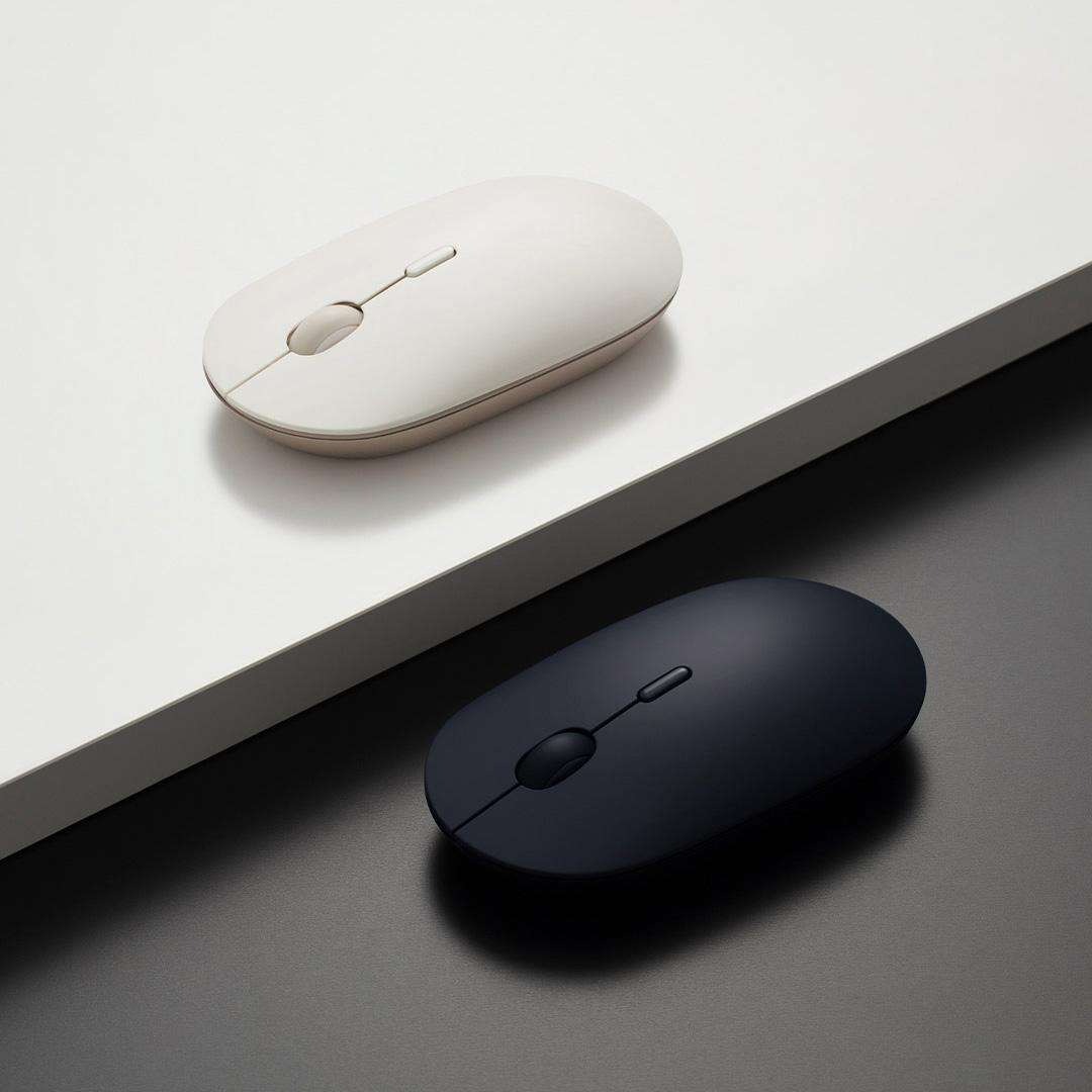 Gambar produk Xiaomi Mouse Wireless Dual Mode Bluetooth 2.4GHz 2400 DPI Silent Click - XMBXSB01YM