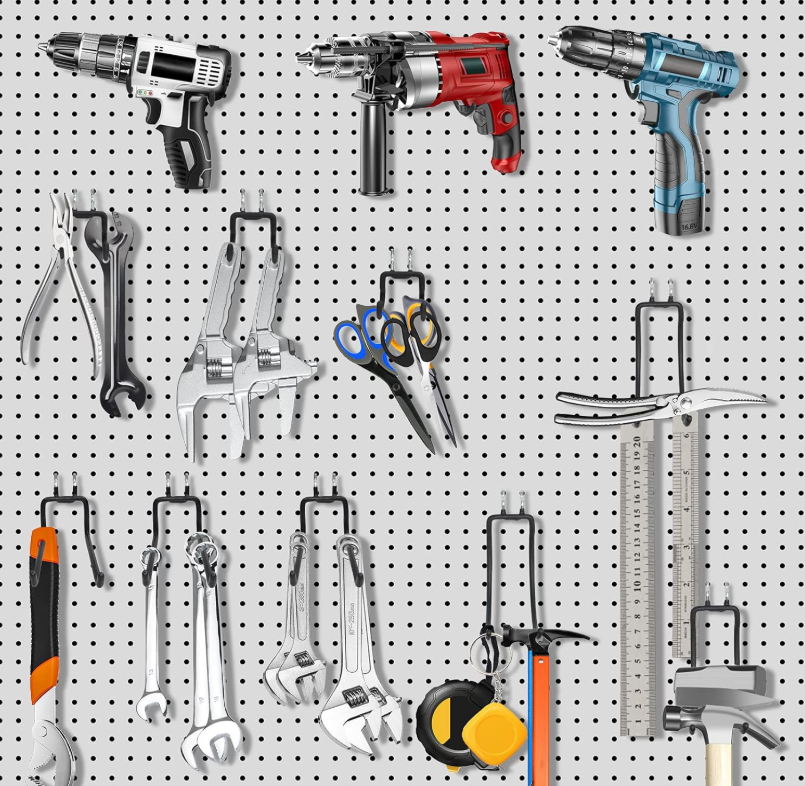 Gambar produk REMOWA Gantungan Barang Garasi Pegboard Hooks Heavy Duty 63x80x90mm - PG1