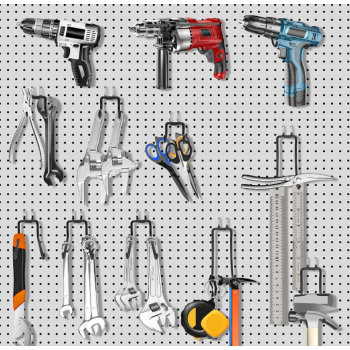 Gambar produk REMOWA Gantungan Barang Garasi Pegboard Hooks Heavy Duty 63x80x90mm - PG1