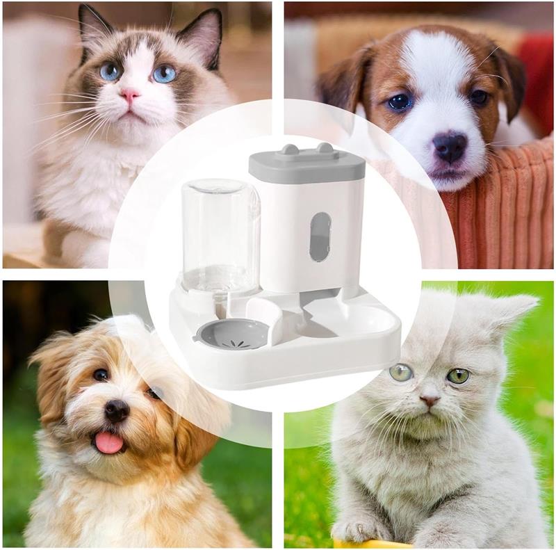 Gambar produk XYNYAN Tempat Makan Minum Anjing Kucing 2in1 Pet Food Water Dispenser - DC-168
