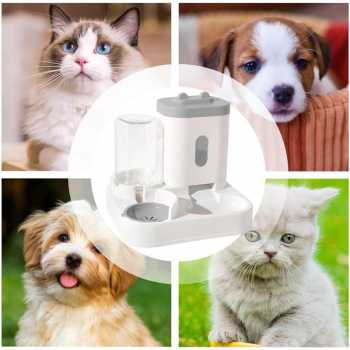 Gambar produk XYNYAN Tempat Makan Minum Anjing Kucing 2in1 Pet Food Water Dispenser - DC-168