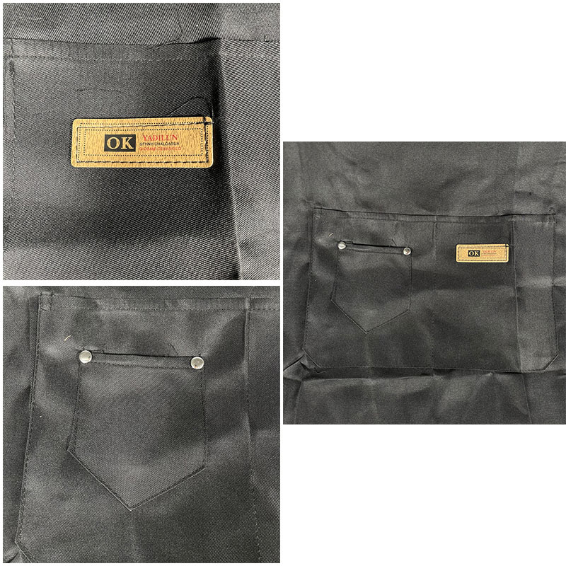 Gambar produk One Two Cups Celemek Masak Apron Dapur Canvas Strap Kancing - AGD01