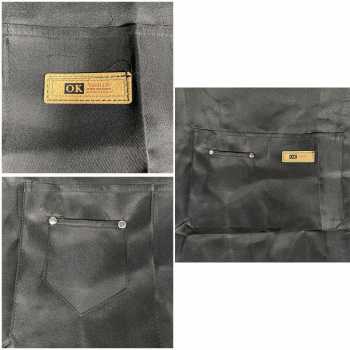 Gambar produk One Two Cups Celemek Masak Apron Dapur Canvas Strap Kancing - AGD01