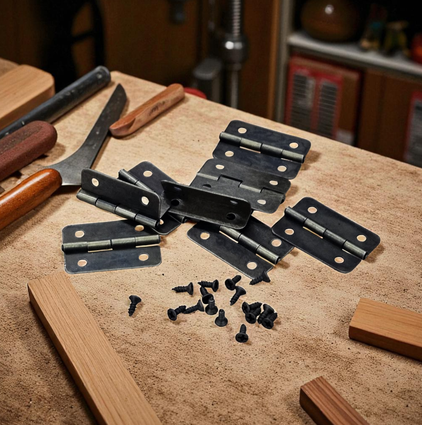 Gambar produk KitTrader Engsel Pintu Lemari Kabinet Door Hinge 4 Hole 21x30mm 10 PCS - KT519