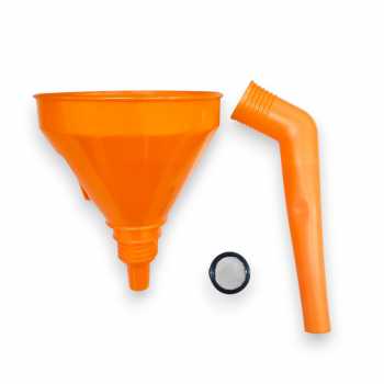 Gambar produk WANXIA Corong Oli Bensin Minyak Motor Mobil Siku Elbow Funnel 14.5cm - W18