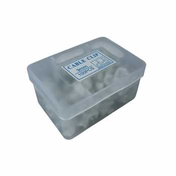 Gambar produk YUEQING Klip Kabel Cable Clip Round Wire Management with Box 9mm - YQ802