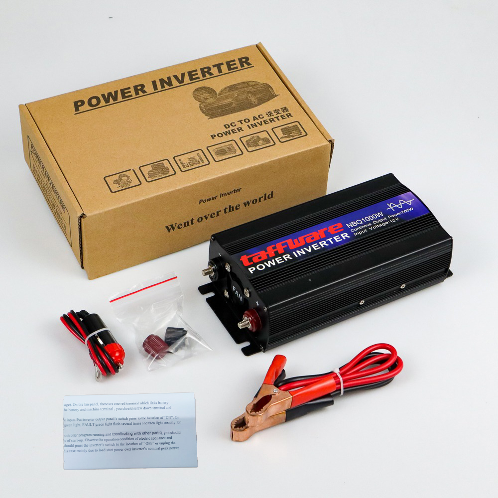 Gambar produk Taffware Power Inverter Mobil Pure Sine Wave DC 12V to AC 220V 1000W - NBQ1000W