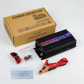 Gambar produk Taffware Power Inverter Mobil Pure Sine Wave DC 12V to AC 220V 1000W - NBQ1000W
