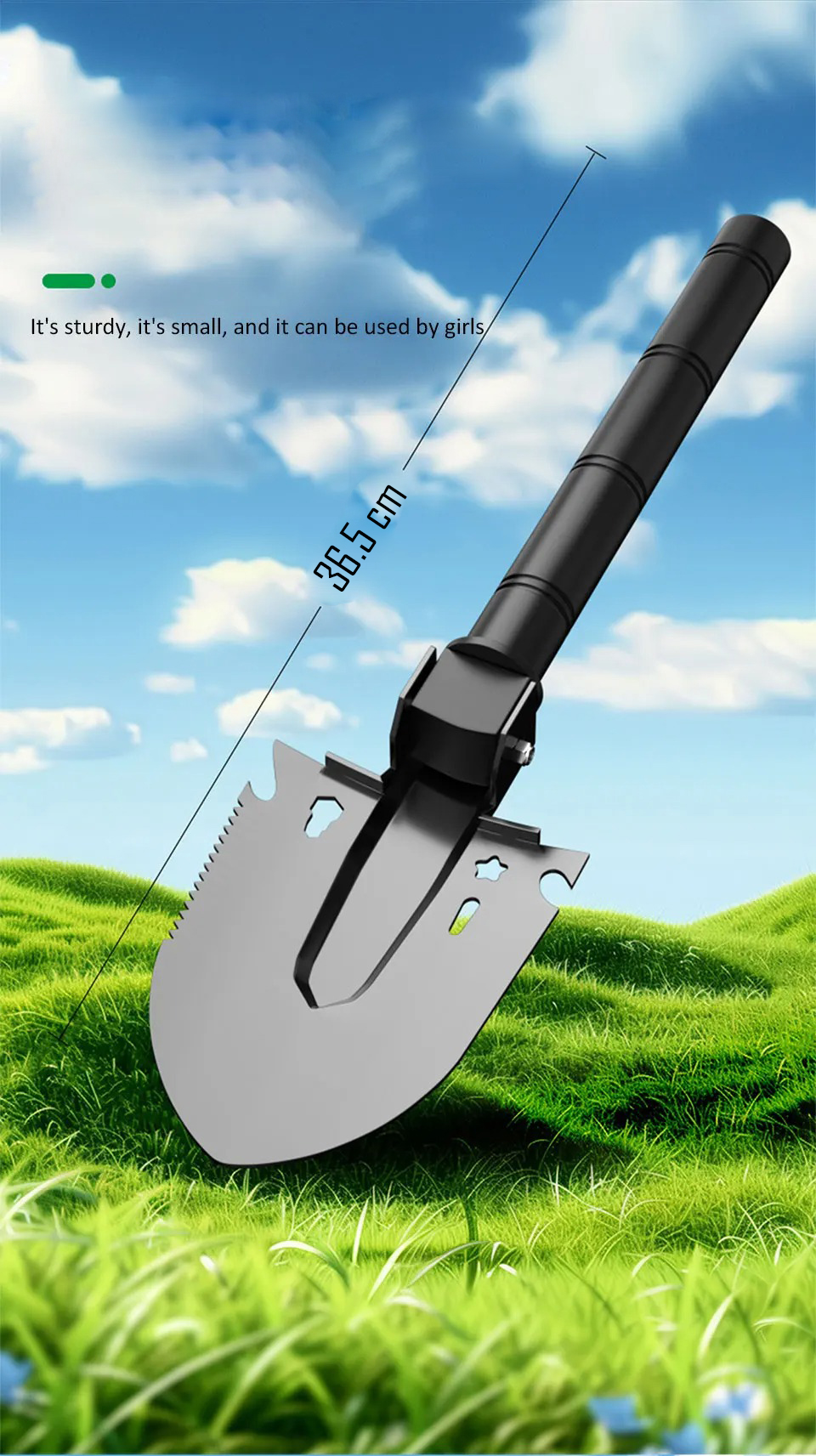Gambar produk TMCC Sekop Portable Multifungsi Engineer Shovel Stainless Steel 304 - TM-365