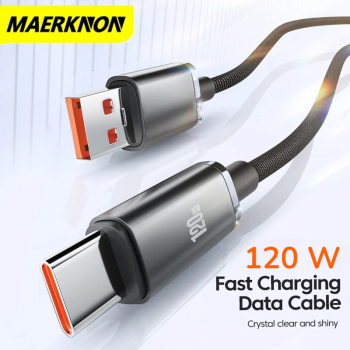 MAERKNON Kabel Data USB Type C Fast Charging 120W 6A 1.5M - MK150