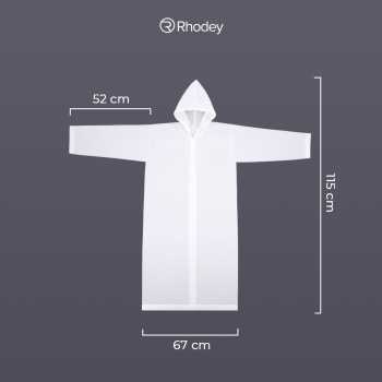 Gambar produk Rhodey Jas Hujan Portable Raincoat Poncho EVA All Size with Hood - TY876