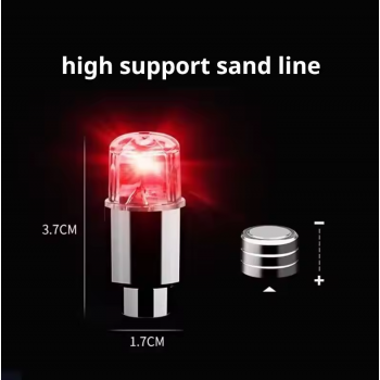 Gambar produk Fieflys Pentil Ban Motor Mobil LED Tire Air Valve Cap Lights 4PCS - AG11