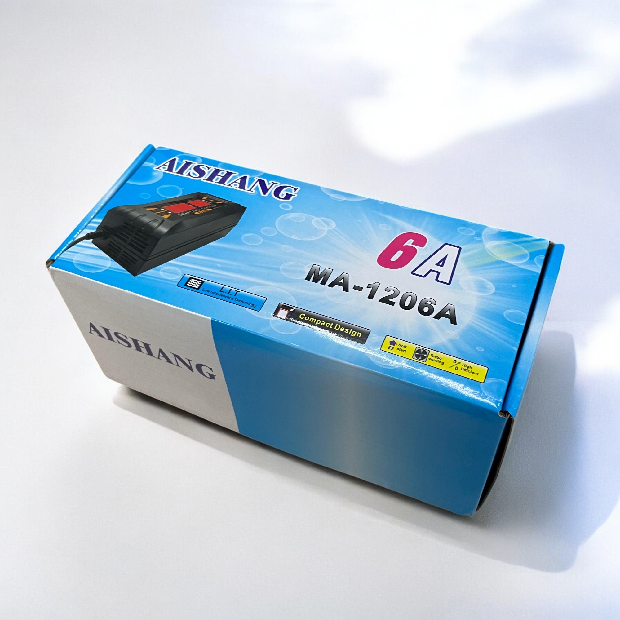 Gambar produk AISHANG Charger Aki Mobil Motor Intelligent Battery Charger 12V 6A - MA-1206A