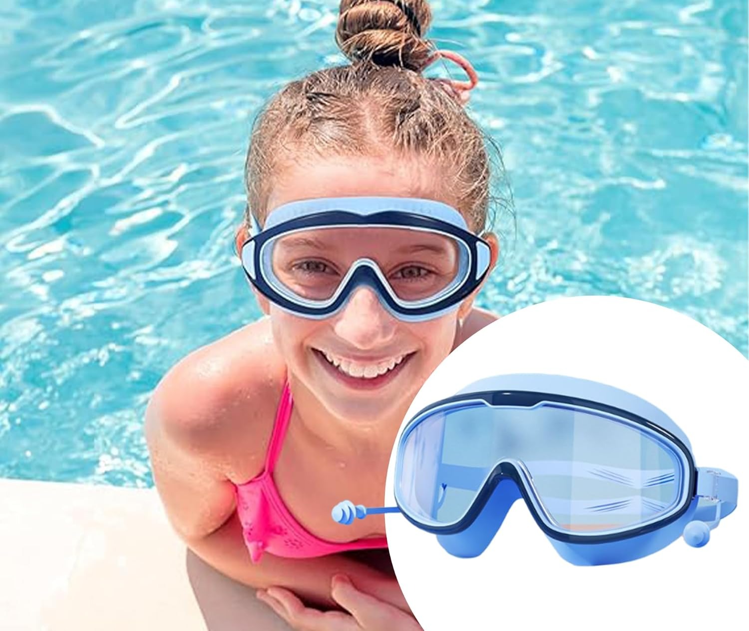 Gambar produk JOUYOU Kacamata Renang Diving Snorkeling Anti Fog UV Protection M - JY192