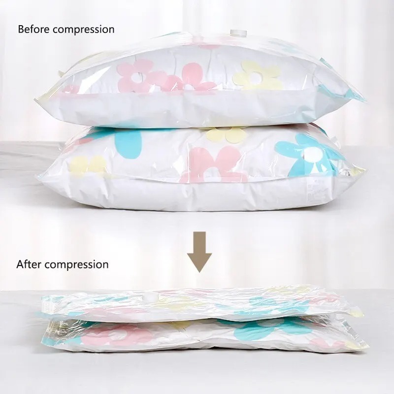 Gambar produk TRIPACK Kantong Plastik Vakum Pakaian Multifungsi Vacuum Bag 1 PCS 60x80cm - TF-100