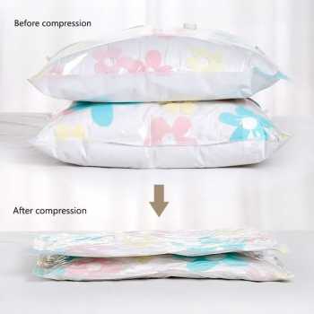 Gambar produk TRIPACK Kantong Plastik Vakum Pakaian Multifungsi Vacuum Bag 1 PCS 60x80cm - TF-100