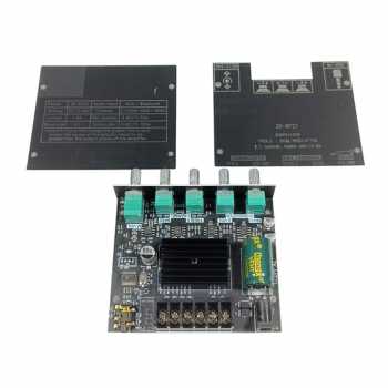 Gambar produk HongX Audio Amplifier Bluetooth 5.0 AUX 2.1 Channel Subwoofer - ZK-MT21