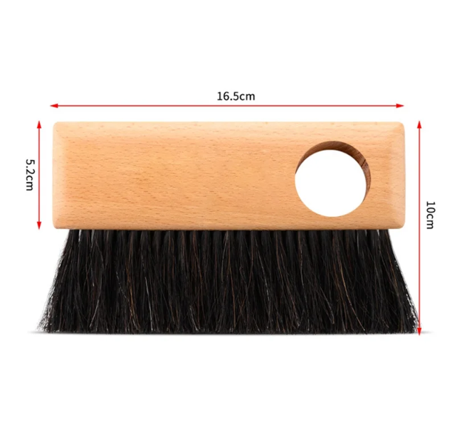 Gambar produk RANAR Kuas Pembersih Mesin Espresso Coffee Bar Cleaning Powder Brush - GH5