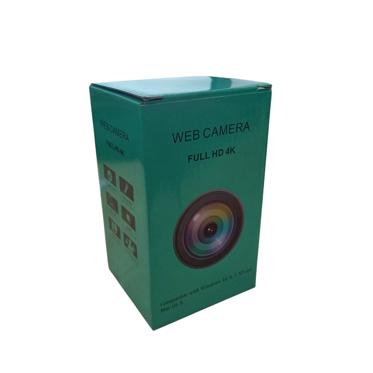 Erilles Webcam Desktop PC Laptop Rotatable 4K with Microphone - EL380 Gambar produk Erilles Webcam Desktop PC Laptop Rotatable 4K with Microphone - EL380