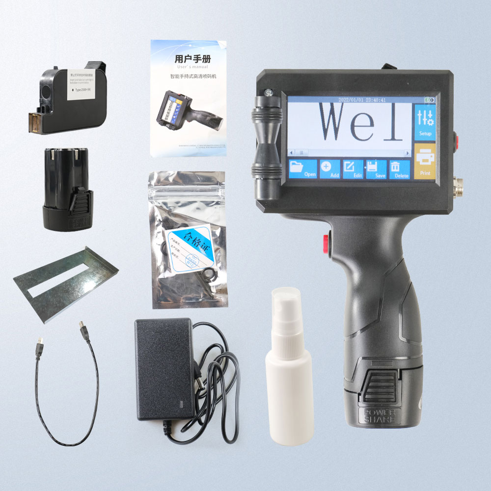 Gambar produk LEOMN Mesin Printer Portable Handheld Intelligent Inkjet Printer - PIG800