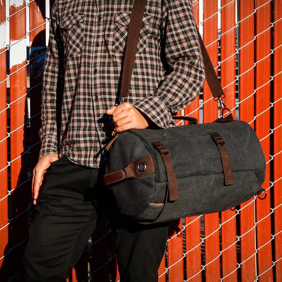 Gambar produk Free Knight Tas Ransel Selempang Barrel Travel Mountaineering Canvas - M0005