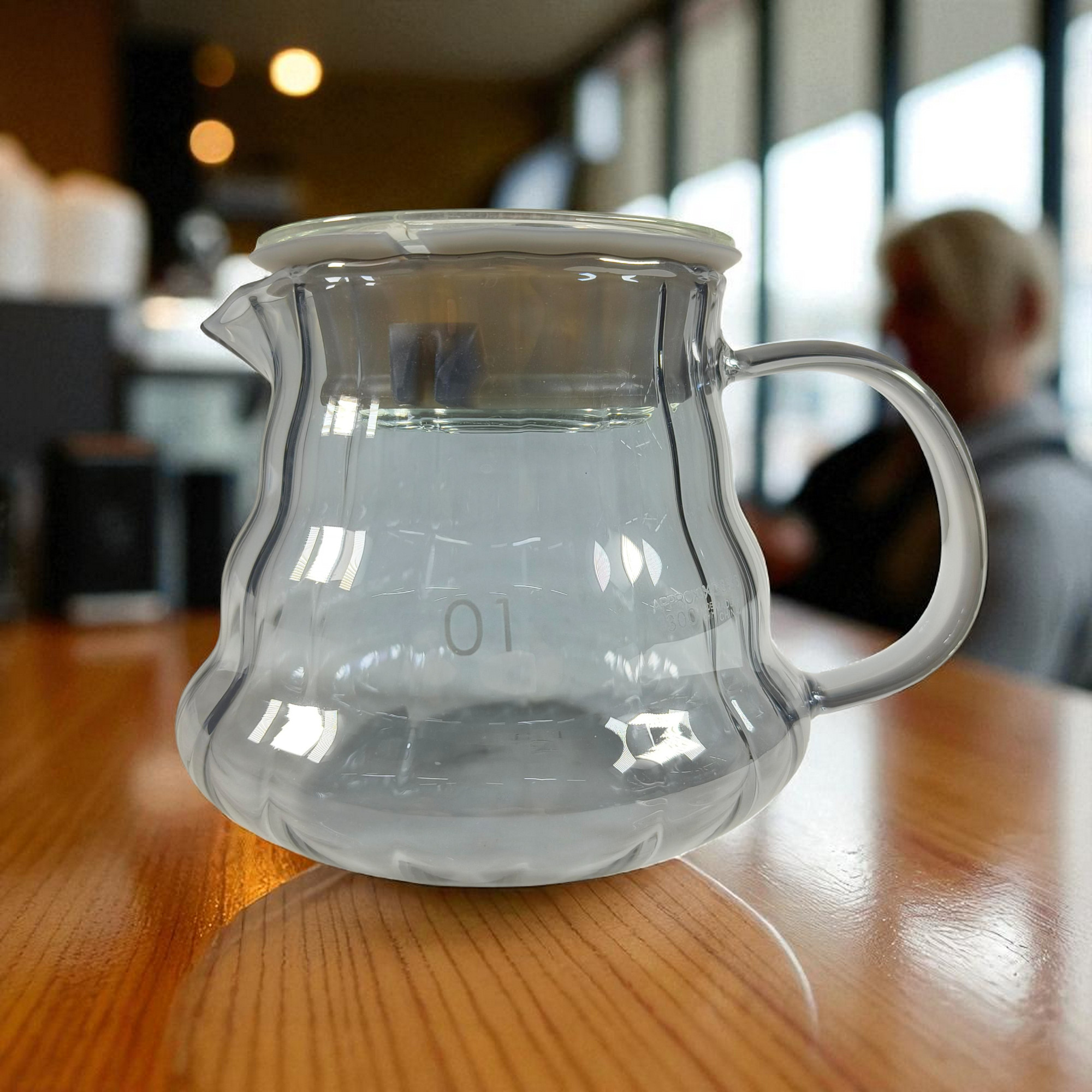 Gambar produk Leeseph Teko Kopi Coffee Server V60 Drip Pour Over Borosilicate Glass 360ml - XGS-36/60/80