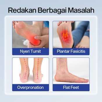 Gambar produk Sunvo Insole Sepatu Alas Kaki Orthopedic Flat Feet Arch Support 1 Pair - SV10