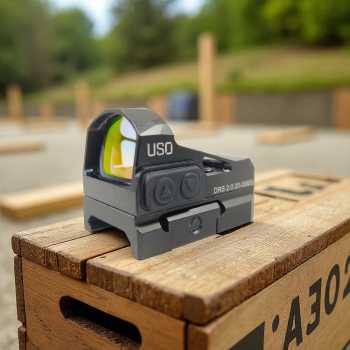 U.S. Optics Red Dot Sight Rifle Tactical Scope Hunting 5 MOA 1x - DRS 2.0