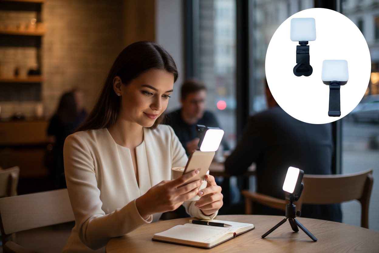 Gambar produk DEVEED Lampu LED Selfie Portable Fill Light Universal with Clip - AY-49J