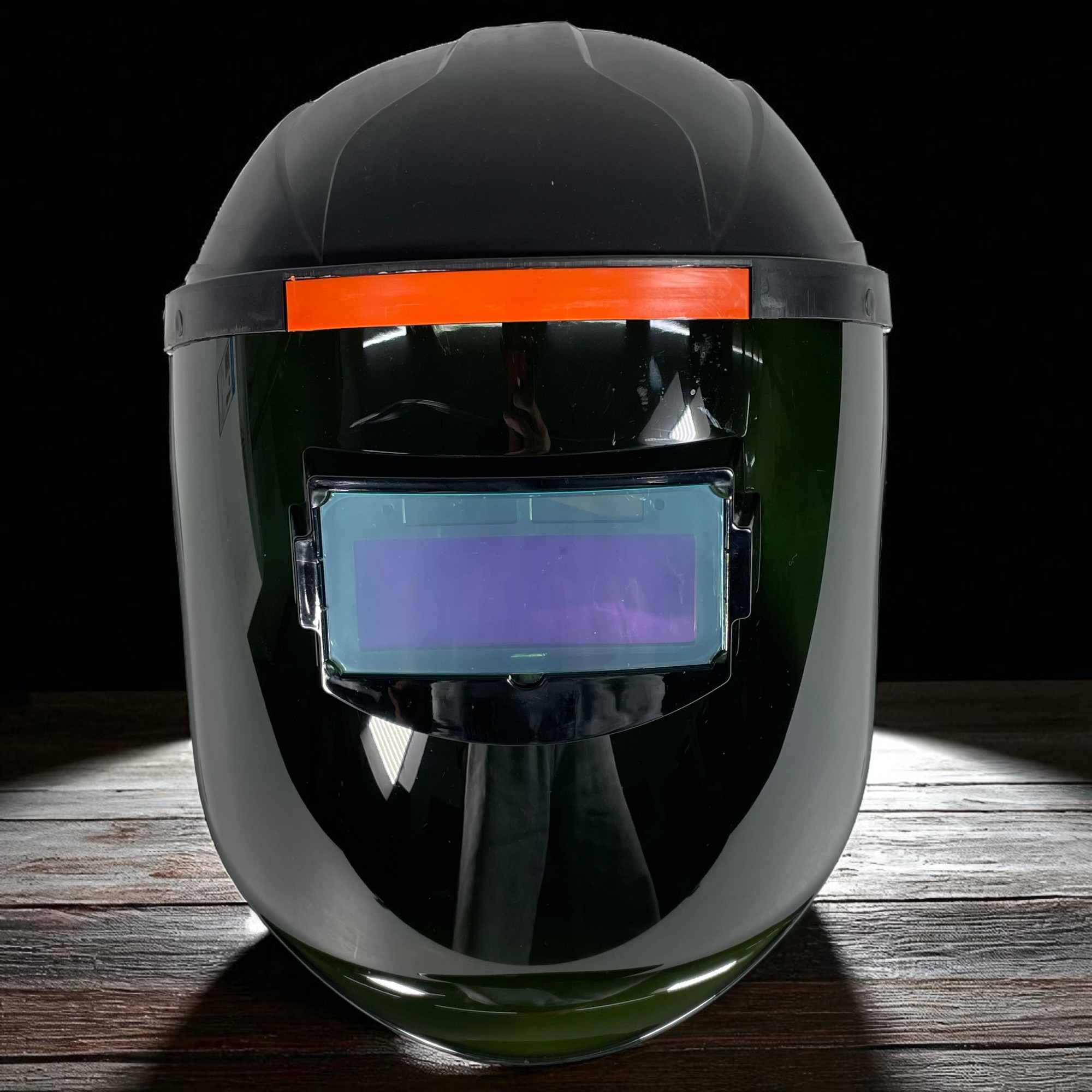 Gambar produk iRepairIt Helm Las Auto Dimming with Red Lens Transparent Welding Mask - IRI55T