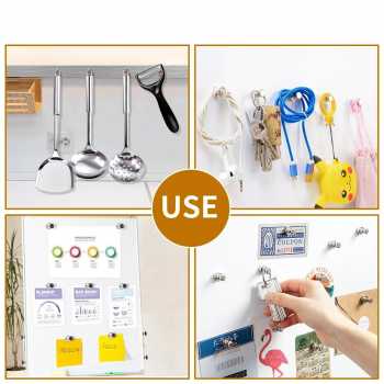 Gambar produk KELEIN Gantungan Magnet Push Pin Thumbtacks Refrigerator 25x30mm 5 PCS - K530