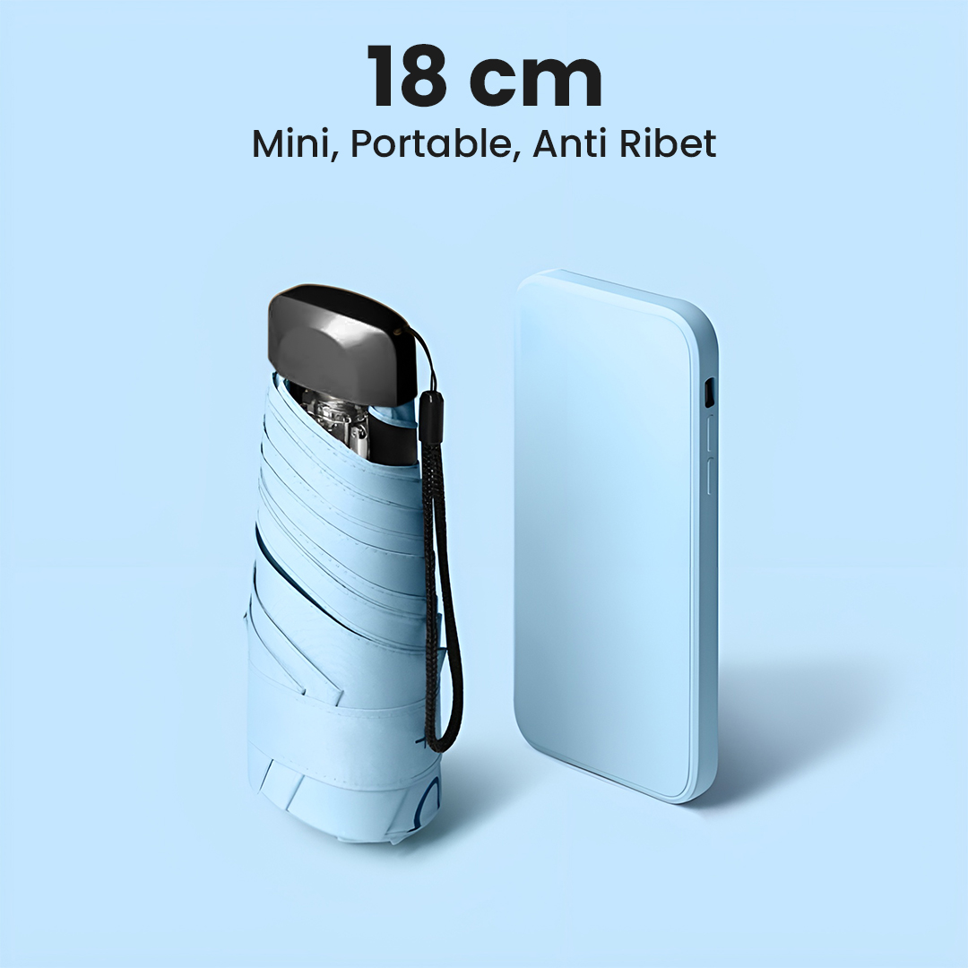 Gambar produk MUCAI Payung Lipat Kecil Portable Anti UV Waterproof UPF 50+ - 190T