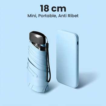 Gambar produk MUCAI Payung Lipat Kecil Portable Anti UV Waterproof UPF 50+ - 190T