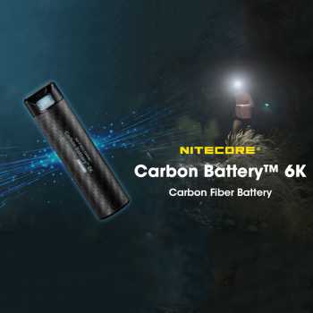 NITECORE Carbon Extended Battery Powerbank 6000mAh for NU40 NU43 NU50 - 6K