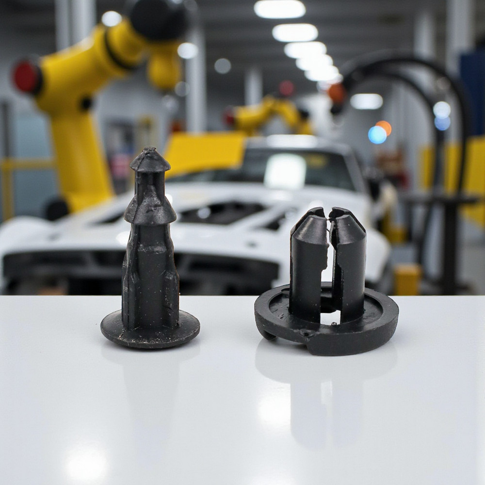 Gambar produk Klip Kancing Plastic Car Buckle Rivet 20x10mm 50 PCS - 1113