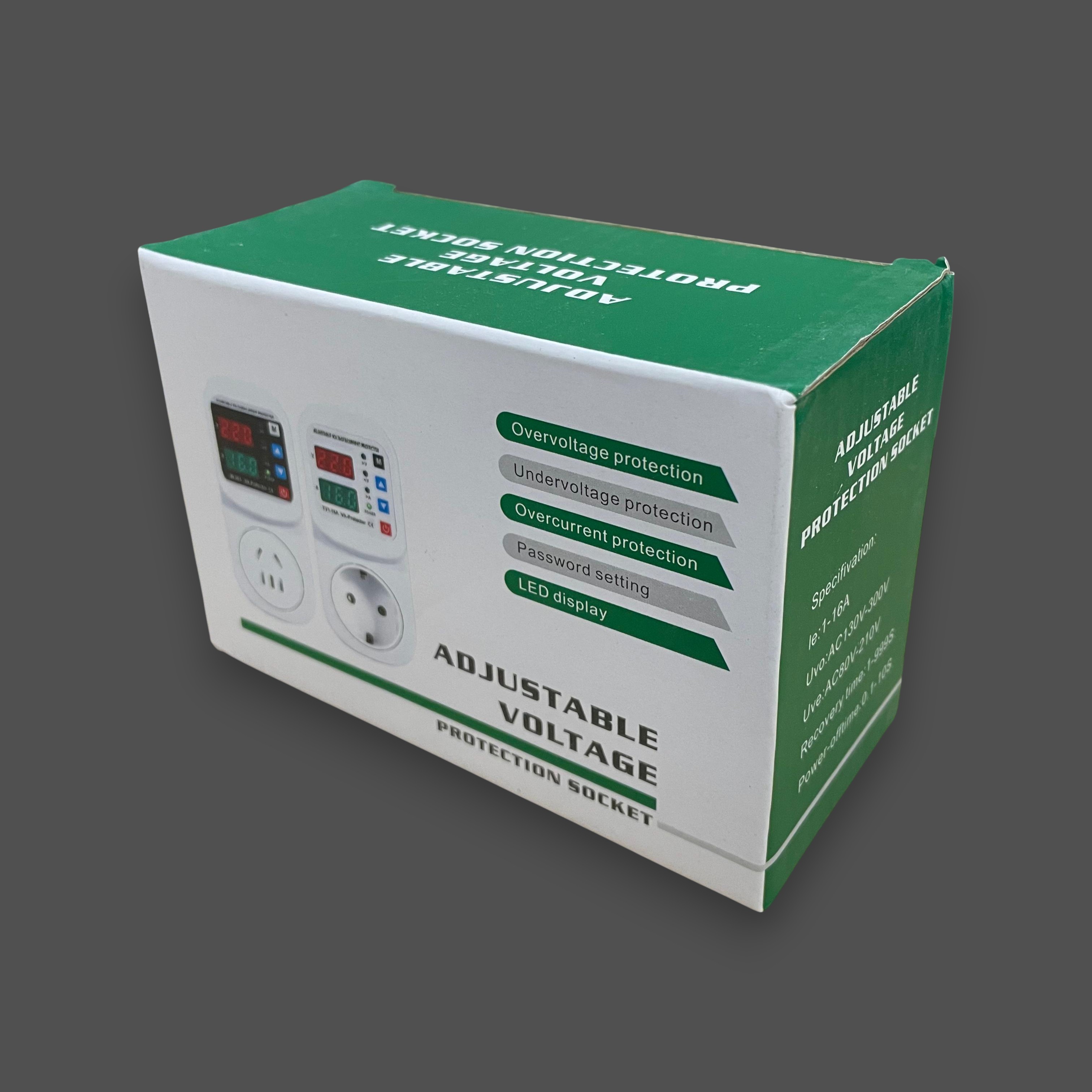 VASKI Stop Kontak Pelindung Voltase Arus Socket Protector 16A - ZS9 Gambar produk VASKI Stop Kontak Pelindung Voltase Arus Socket Protector 16A - ZS9