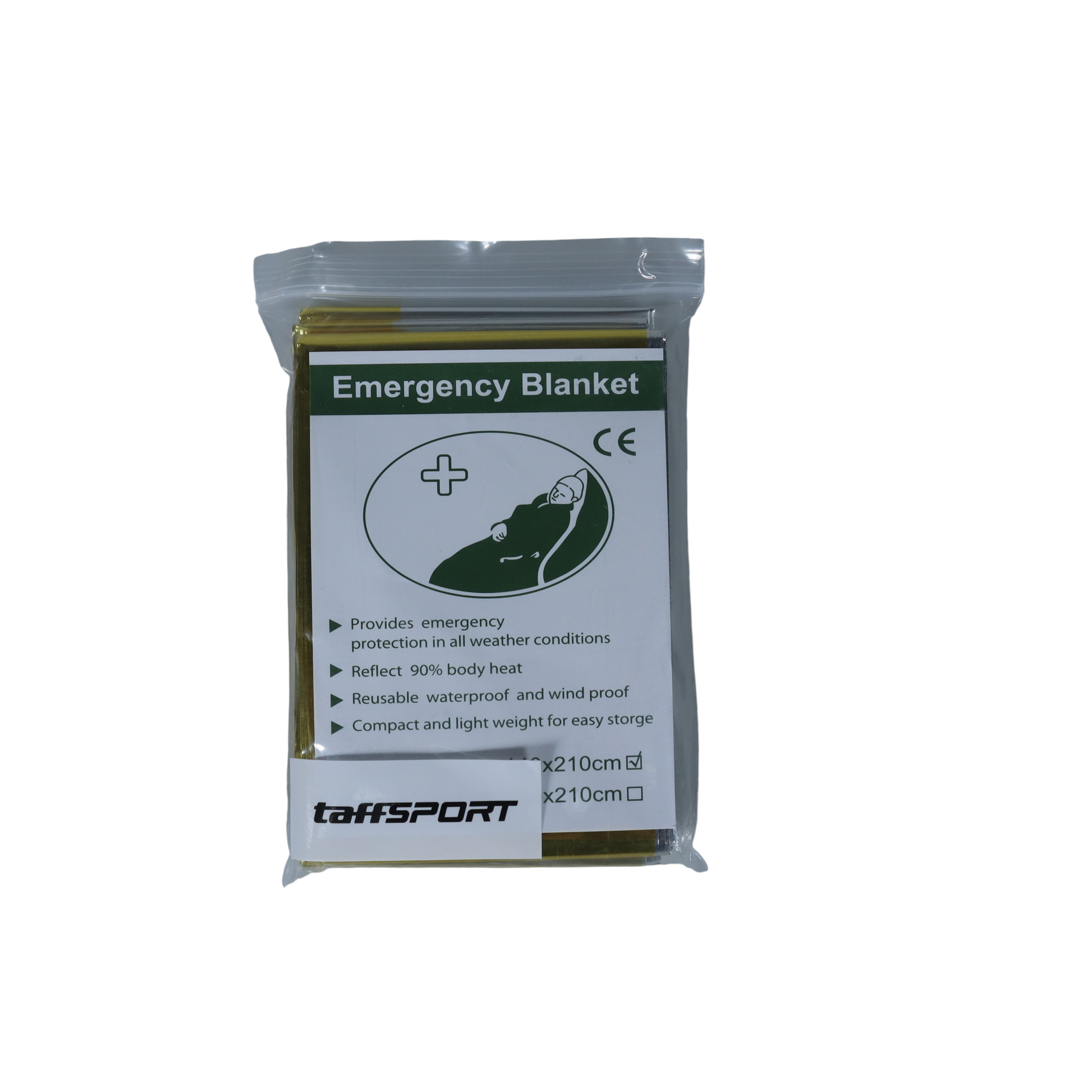 Gambar produk TaffSPORT Selimut Darurat Emergency Survival Blanket Heat Insulation 140x210cm - SL03-001