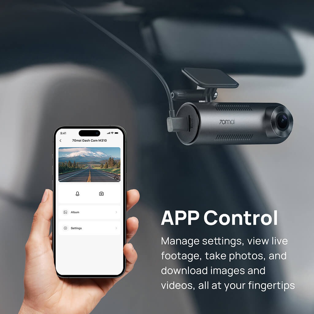 Gambar produk 70mai Kamera Mobil Dash Cam Voice Control LED Indicator 3MP 2K Type C - M310