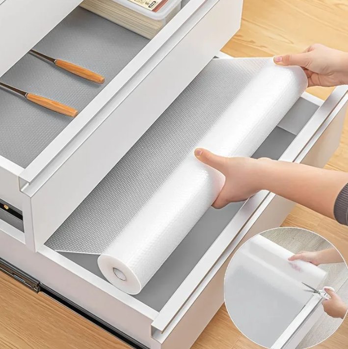 Gambar produk LIONEL Alas Laci Lemari Waterproof Cupboard Mat Shelf Liner 45x150cm - LI1