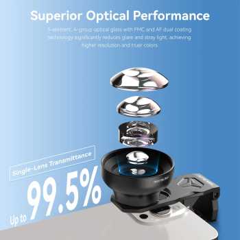 Gambar produk APEXEL Lensa Kamera Smartphone Eye Macro Lens FMC Coating 50-110mm - APL-HB100U52