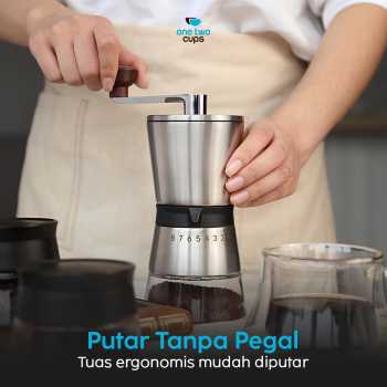Gambar produk One Two Cups Alat Penggiling Kopi Manual Coffee Grinder 8 Gear - HY8