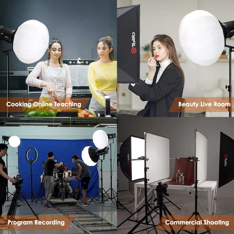 Gambar produk Tolifo Lampu Video LED Bi-Color COB Video Light 600W 6500K - X-600B PRO