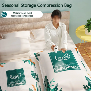 Gambar produk Ticify Kantong Plastik Vakum Pakaian Multifungsi Vacuum Bag 1 PCS 50x70cm - TF158