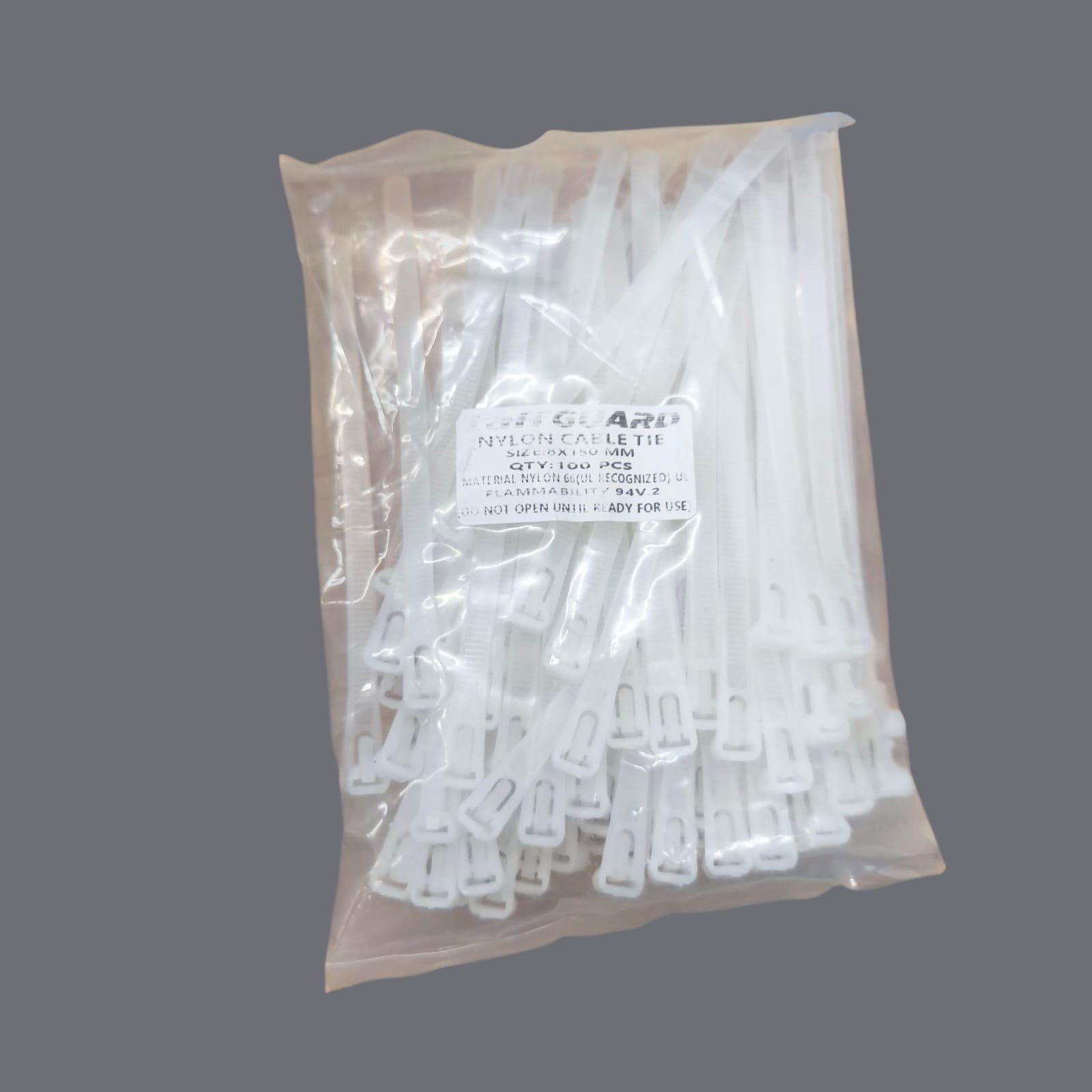 Gambar produk TaffGUARD Kabel Ties Zip Cable Organizer Reusable 8x150mm 100 PCS - Z815