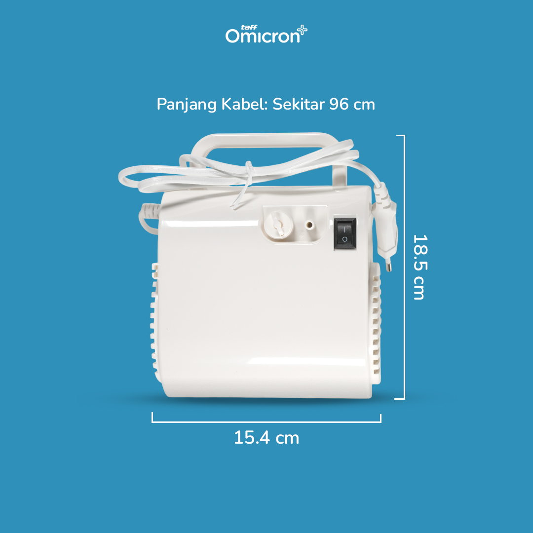 Gambar produk TaffOmicron Alat Terapi Pernapasan Compressor Nebulizer Inhaler - RAK362