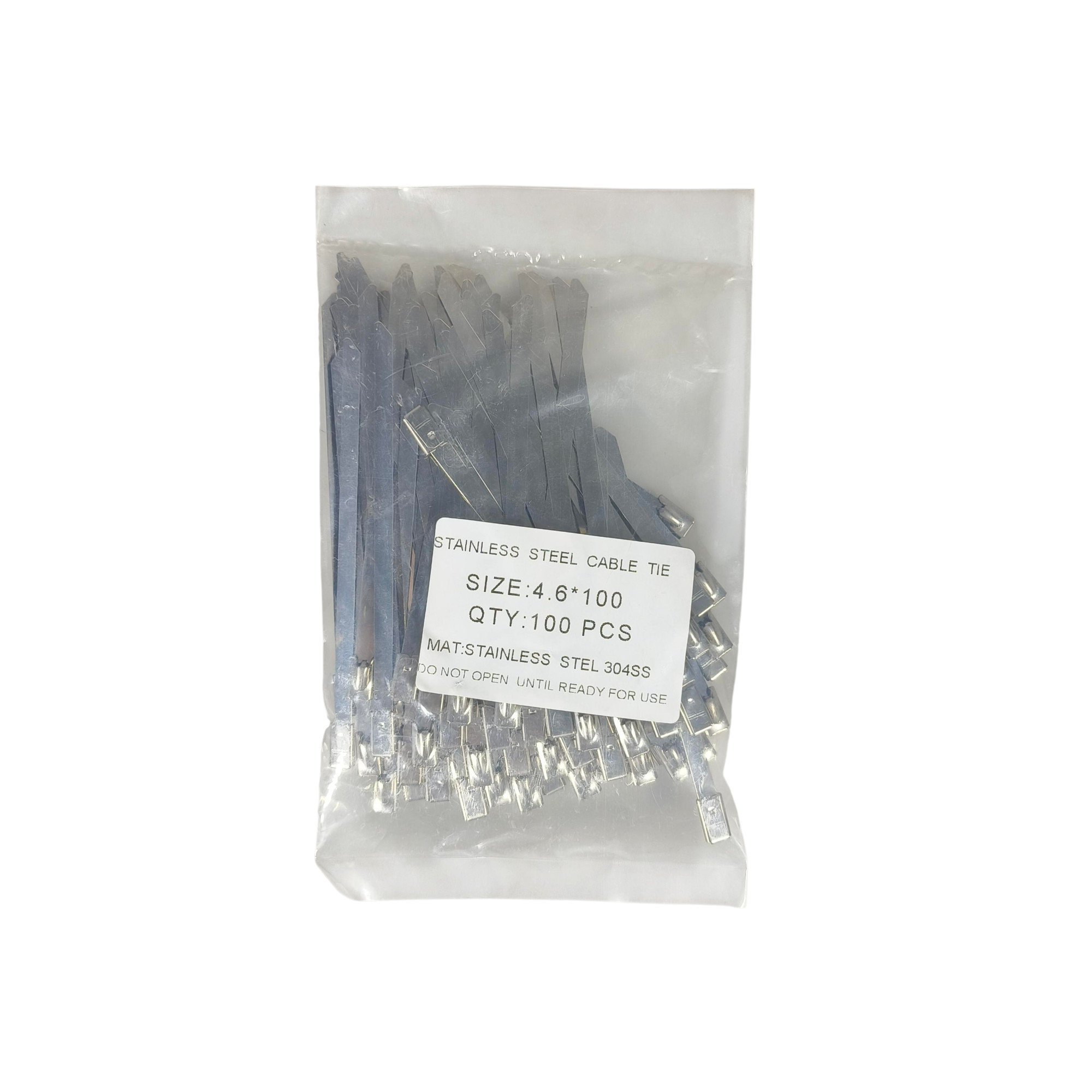 Gambar produk DAYFOR Kabel Ties Stainless Steel 304 Anti Karat Cable Plier 100 PCS 4.6x0.25x100mm - ZDQ2