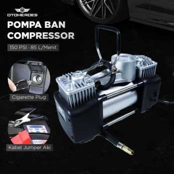 OTOHEROES Pompa Ban Compressor Double Cylinder 12V 150 PSI - 628-4X4