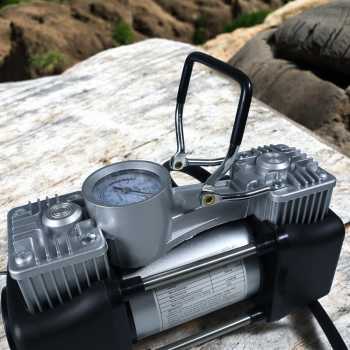 Gambar produk OTOHEROES Pompa Ban Compressor Double Cylinder 12V 150 PSI - 628-4X4